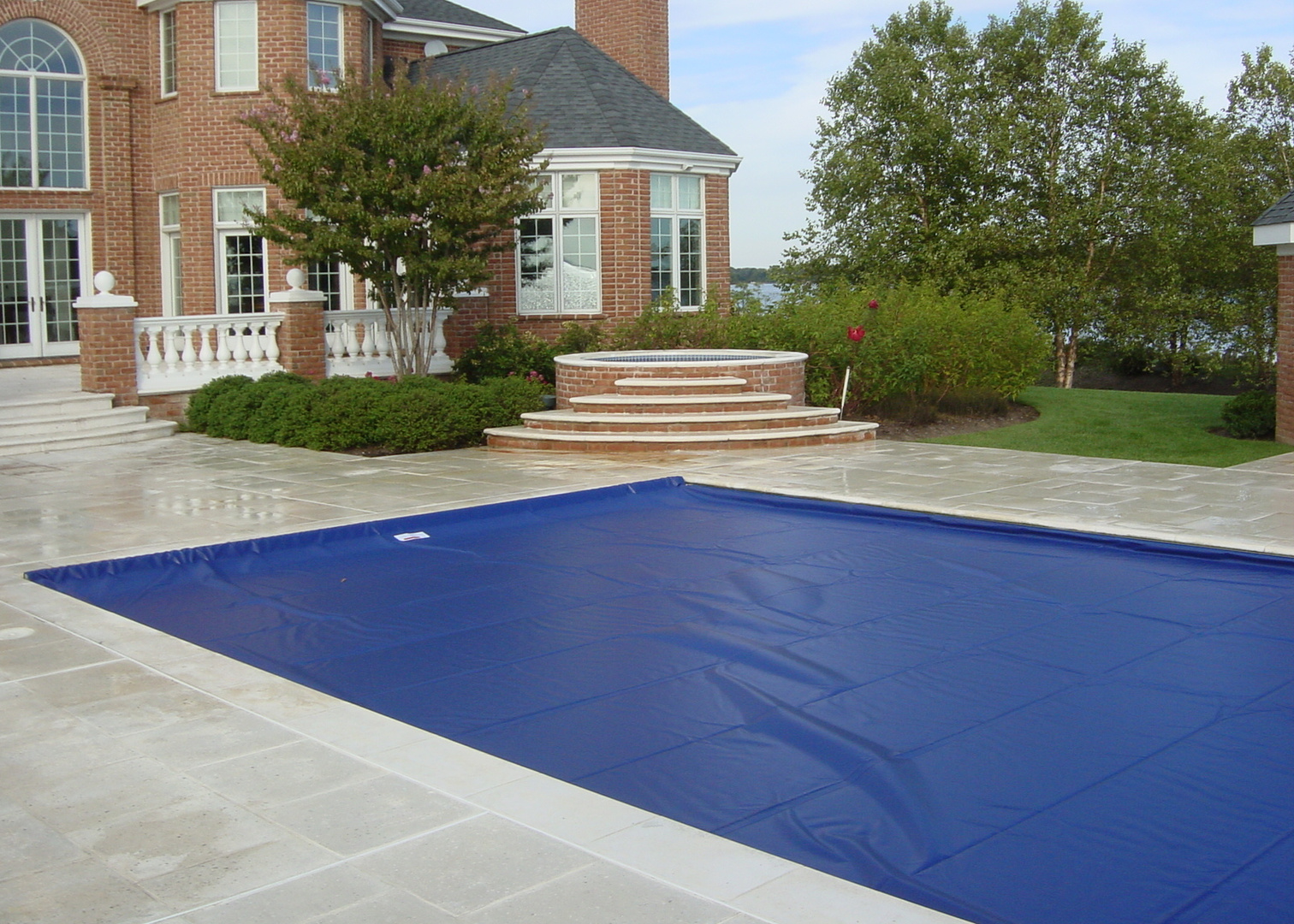 Pool cover installation 1
