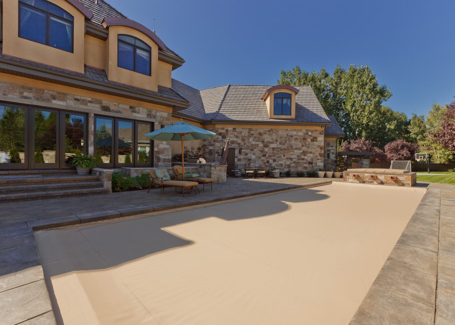 Pool cover installation 6