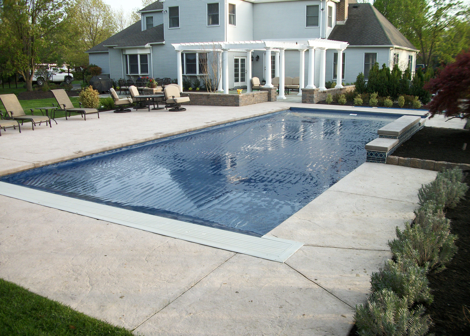 Pool cover installation 8